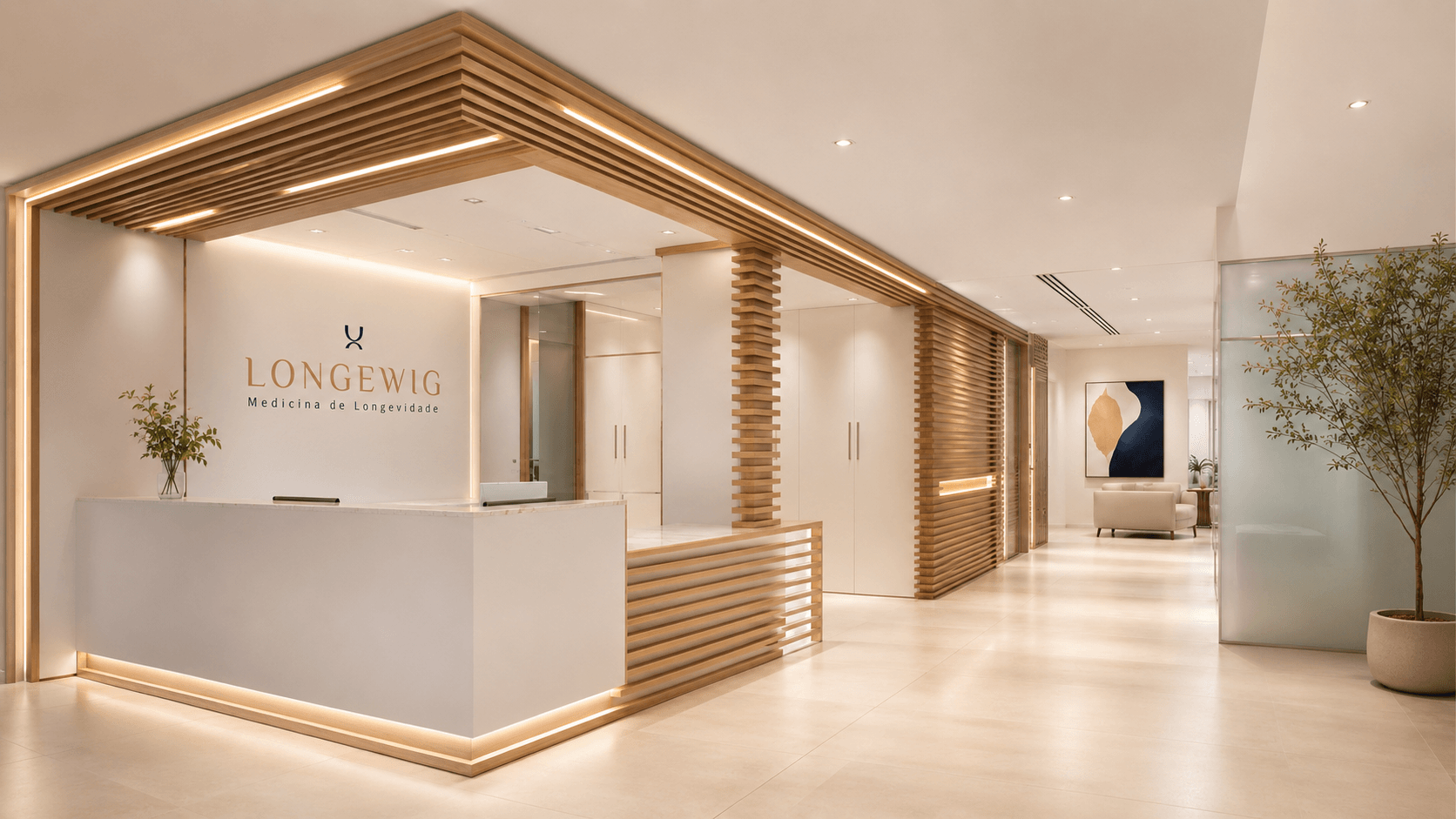 Recepção da clínica LONGEWIG